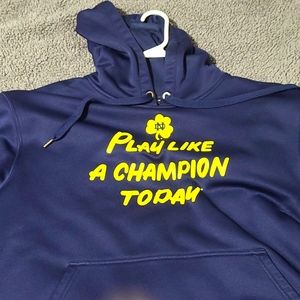 Under armour Notre dame Play Like a Champion sweatshirt size XL.